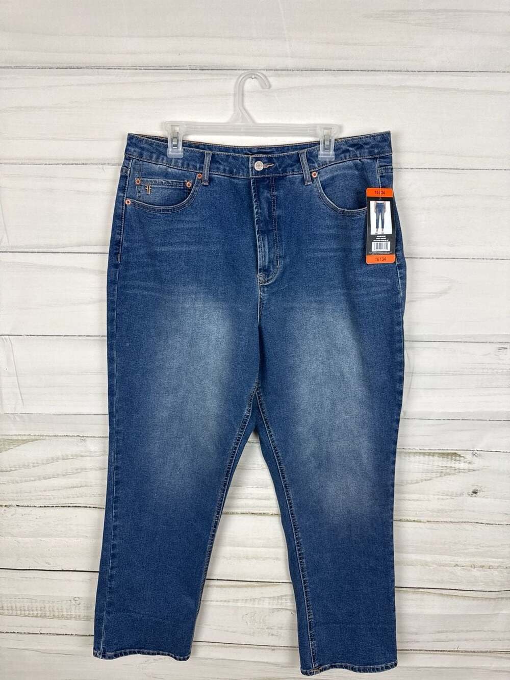Frye Amari Wash Uncuffed Inseam High Rise Relaxed Jeans Size 16/34